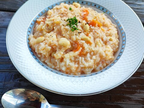 大豆入り☆トマトまるごと炊き込みリゾット